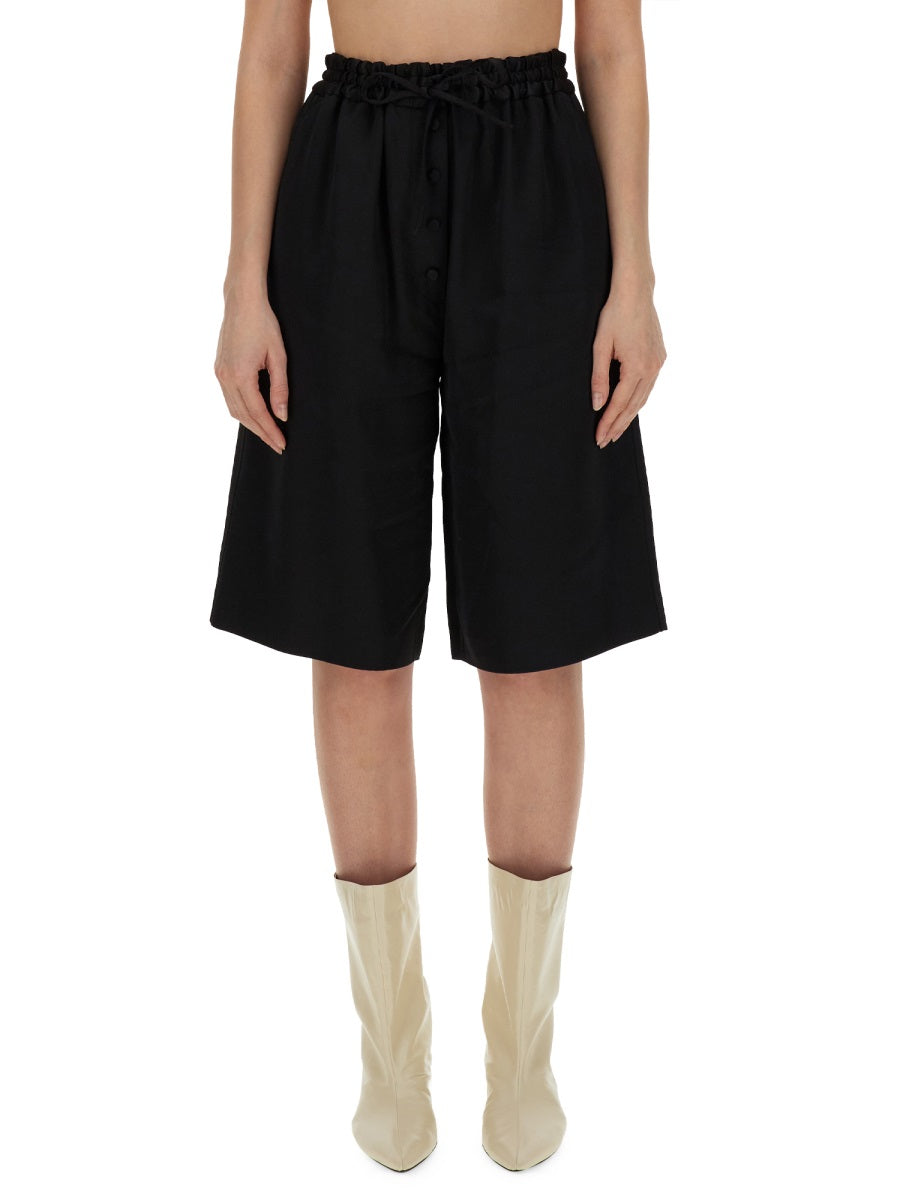 JIL SANDER Wide Leg Bermuda Shorts - Size 36