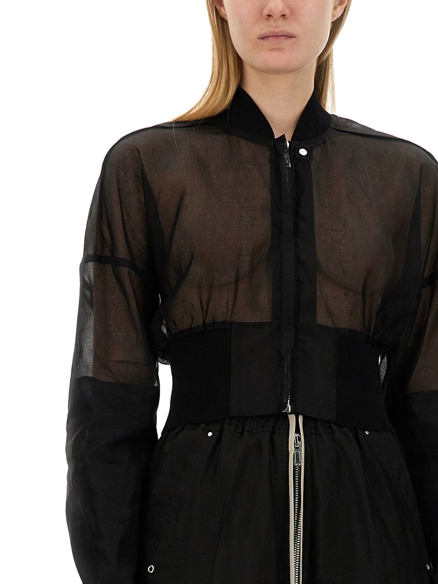 RICK OWENS Cropped Mini Sports Jacket