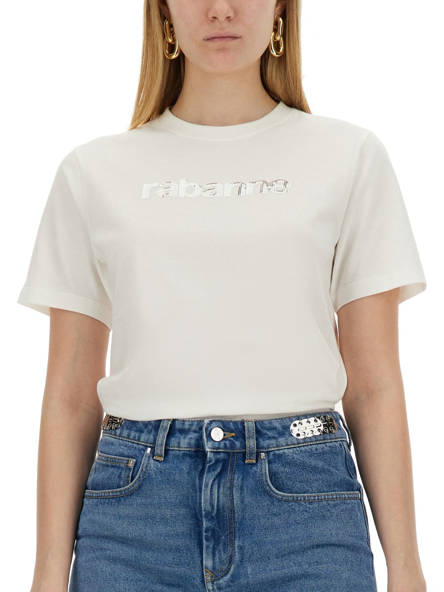 RABANNE Logo T-Shirt for Women - Size S