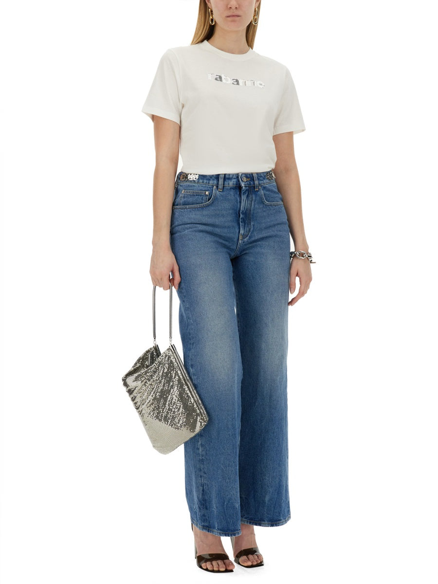 RABANNE Logo T-Shirt for Women - Size S