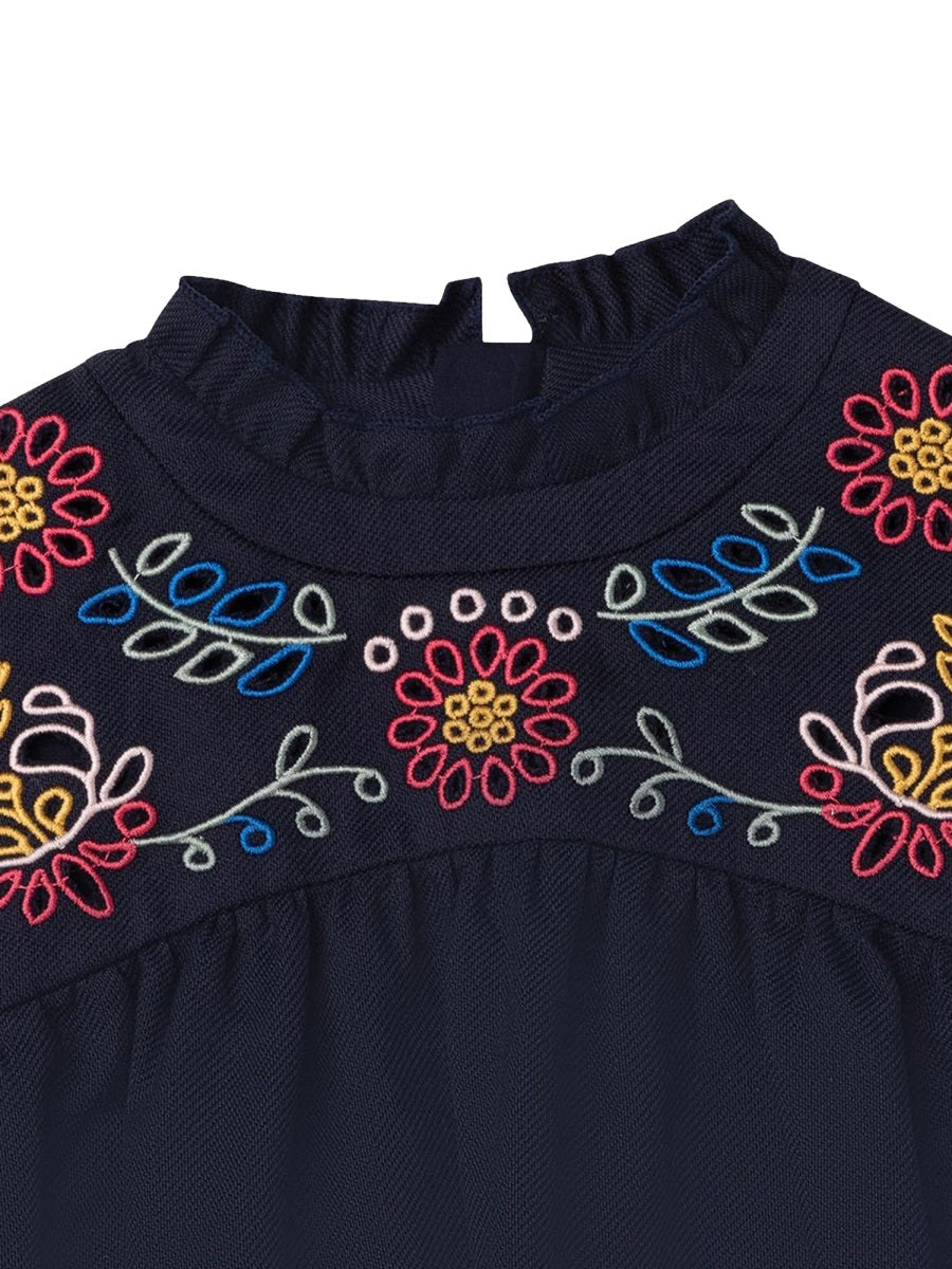 CHLOÉ Mini Embroidered Dress for Girls
