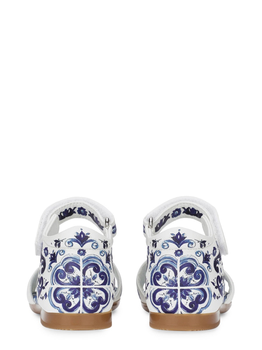 DOLCE & GABBANA Mini Luxe Lamb Leather Sandals