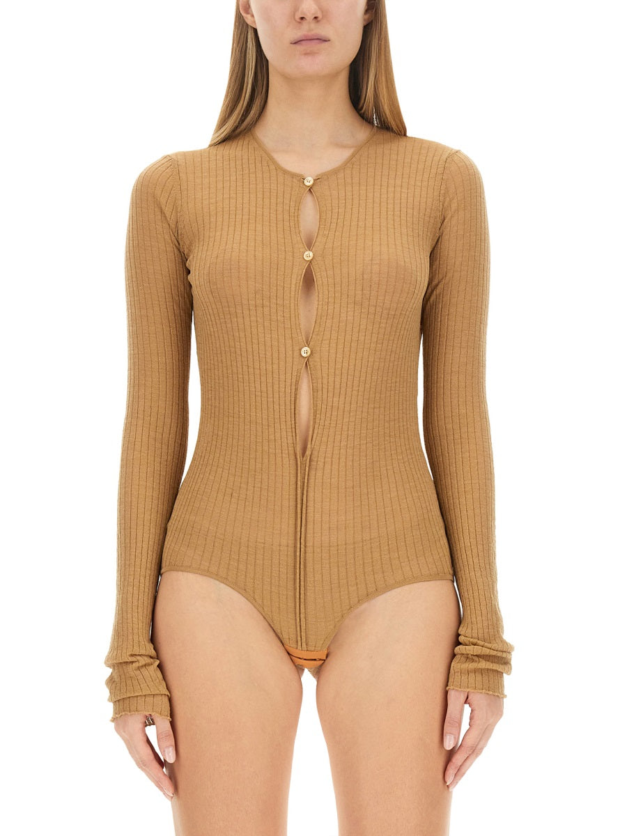 SPORTMAX Slim Fit Body Sweater - Size S