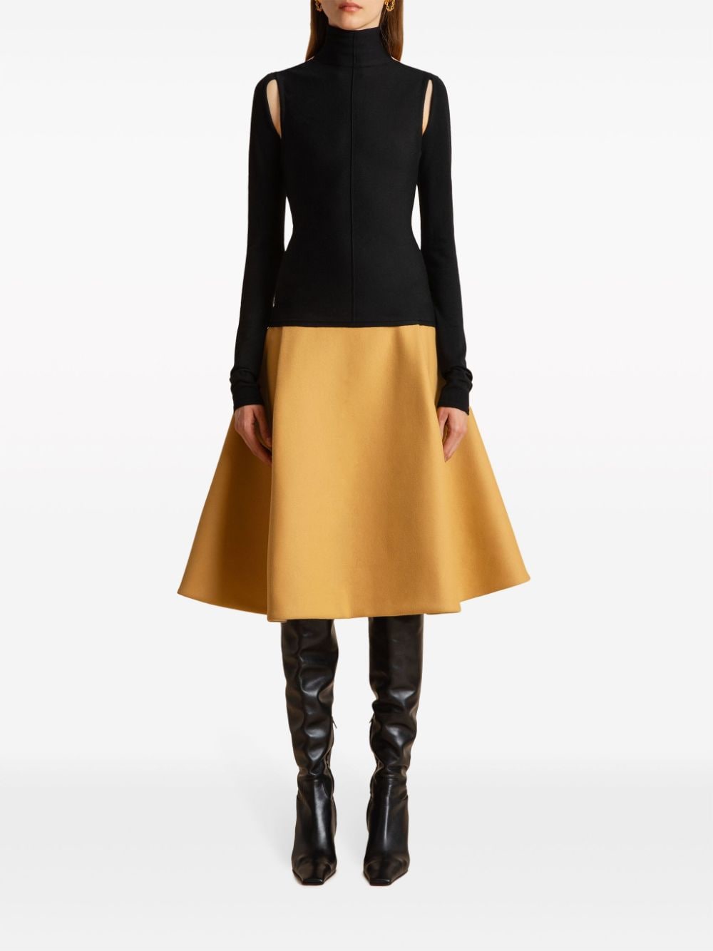 KHAITE Open-Back Virgin Wool Sweater