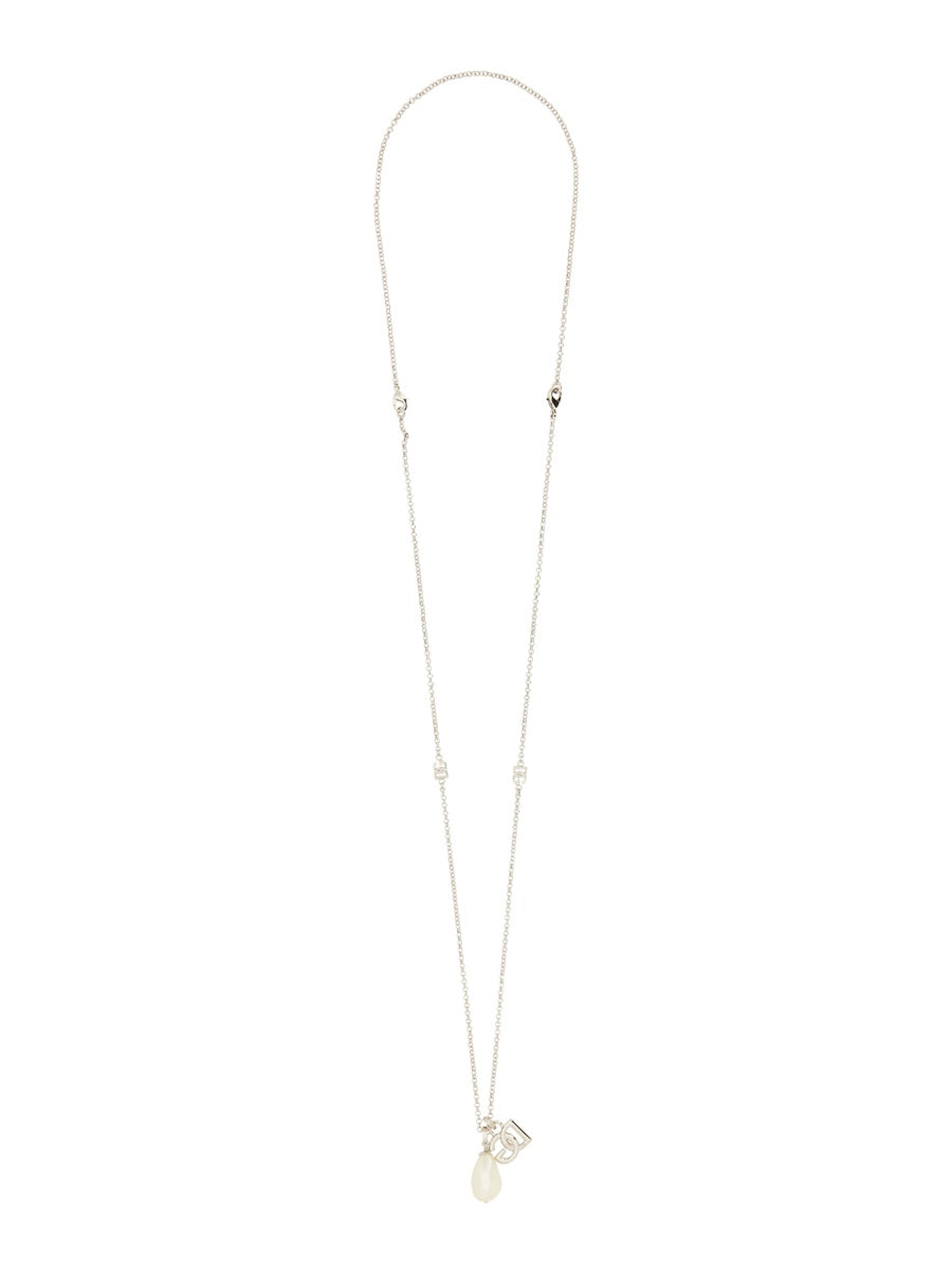 DOLCE & GABBANA DG Logo Drop Necklace - SS24 Edition