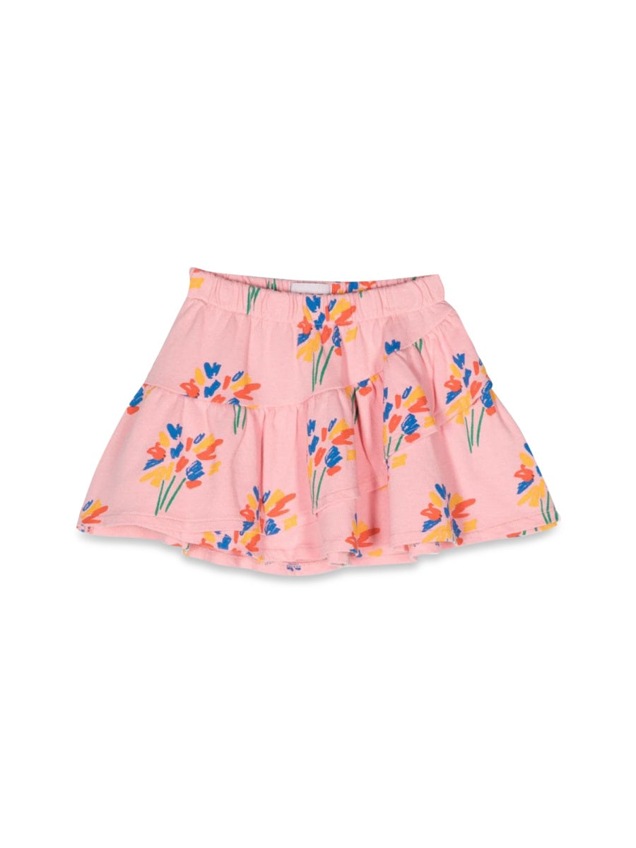 BOBO CHOSES Mini Ruffle Skirt with Playful Fireworks Design