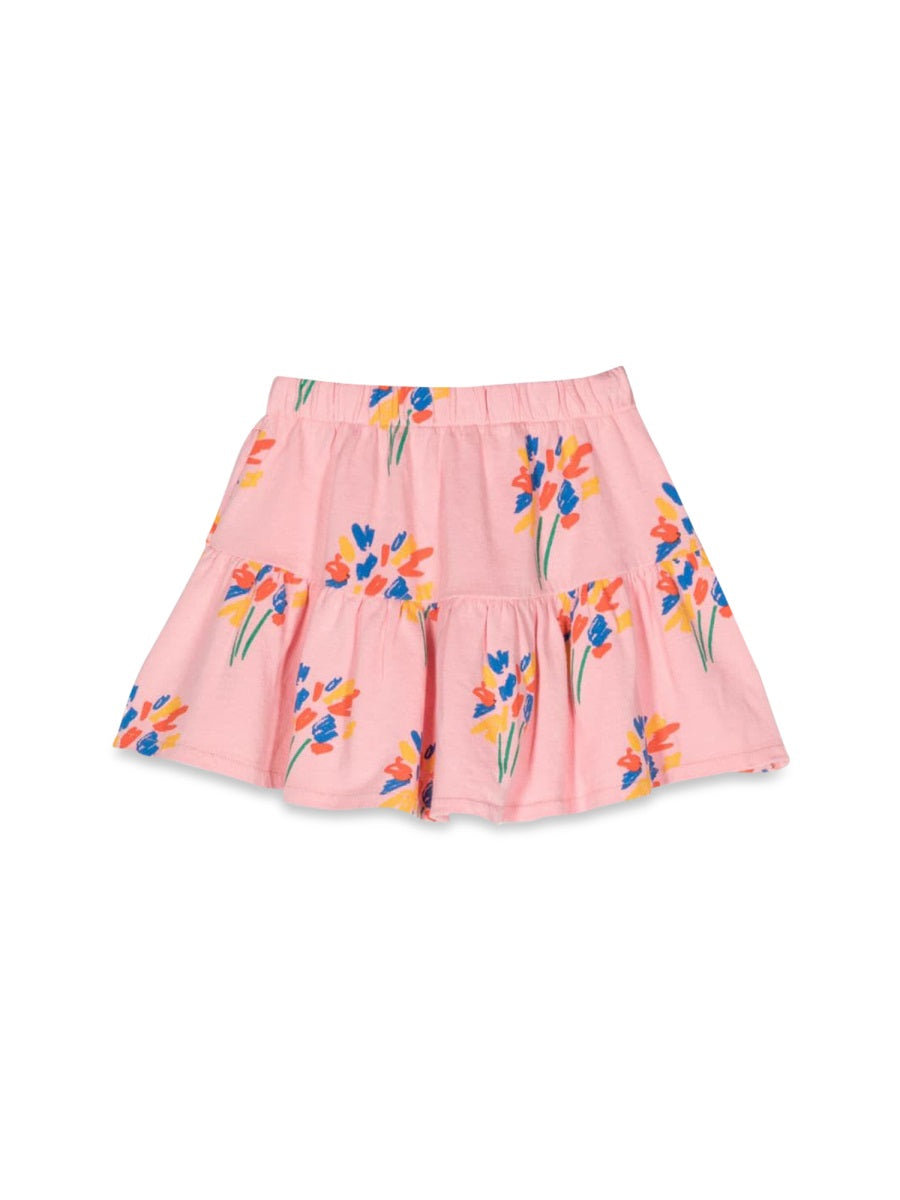 BOBO CHOSES Mini Ruffle Skirt with Playful Fireworks Design