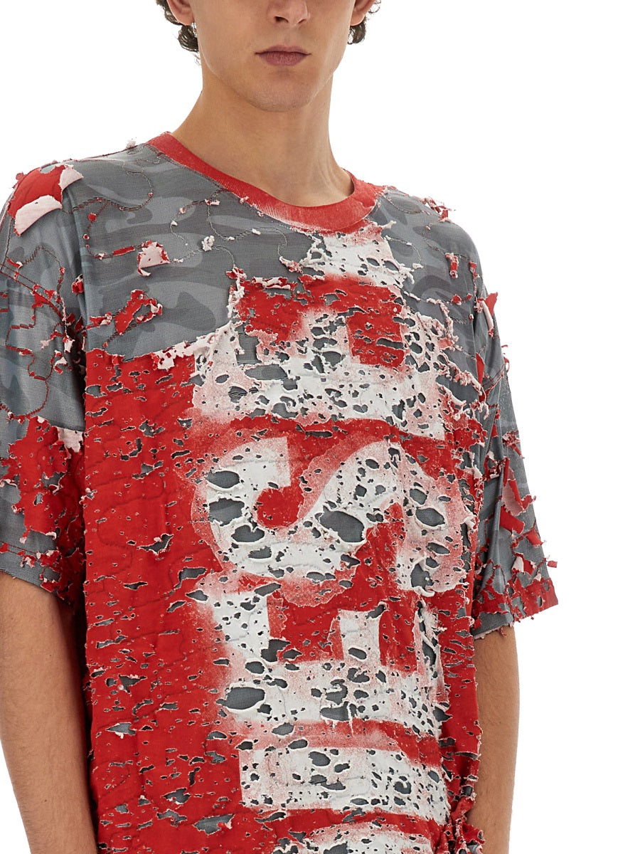 DIESEL Regular Fit Short Sleeve T-Shirt - Size L