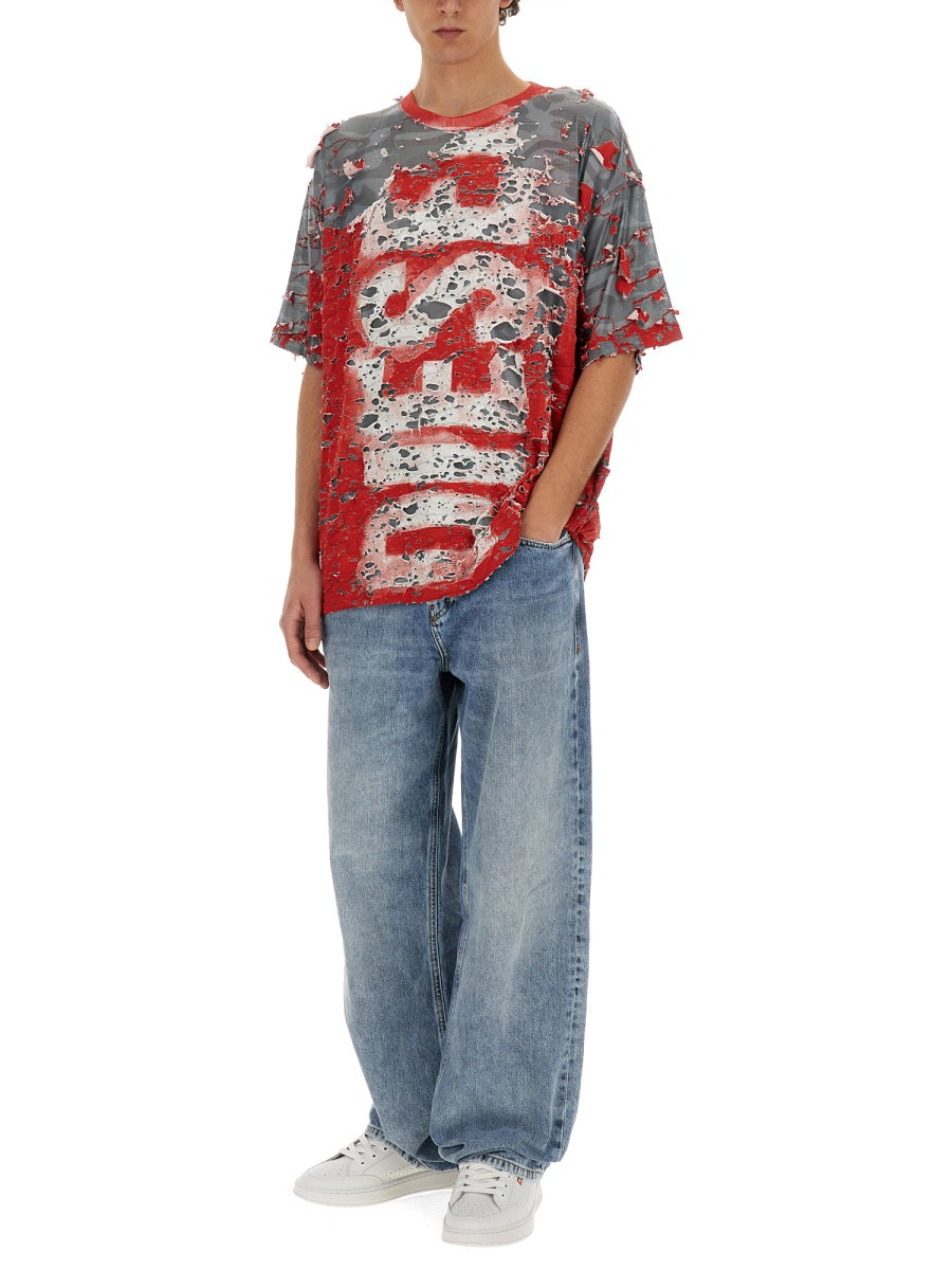 DIESEL Regular Fit Short Sleeve T-Shirt - Size L