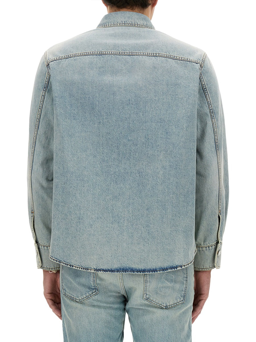 VALENTINO Denim Shirt - Size 48 IT