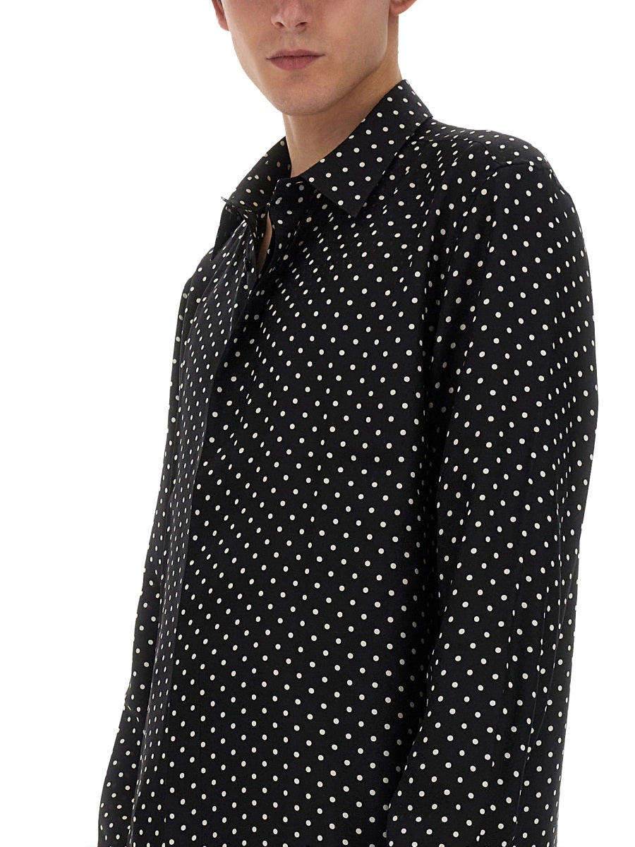 SAINT LAURENT Poison Silk Shirt - Size 40