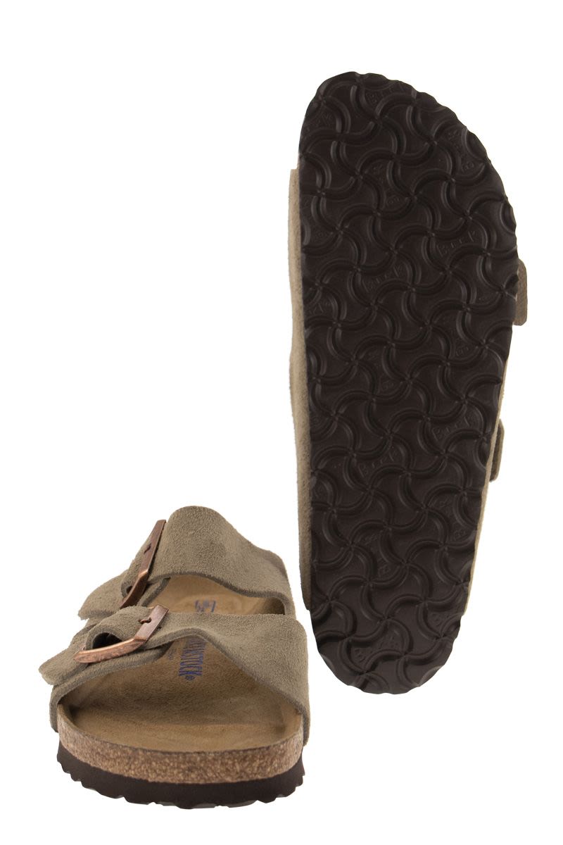 BIRKENSTOCK Suede Leather Arizona Slip-On Sandals