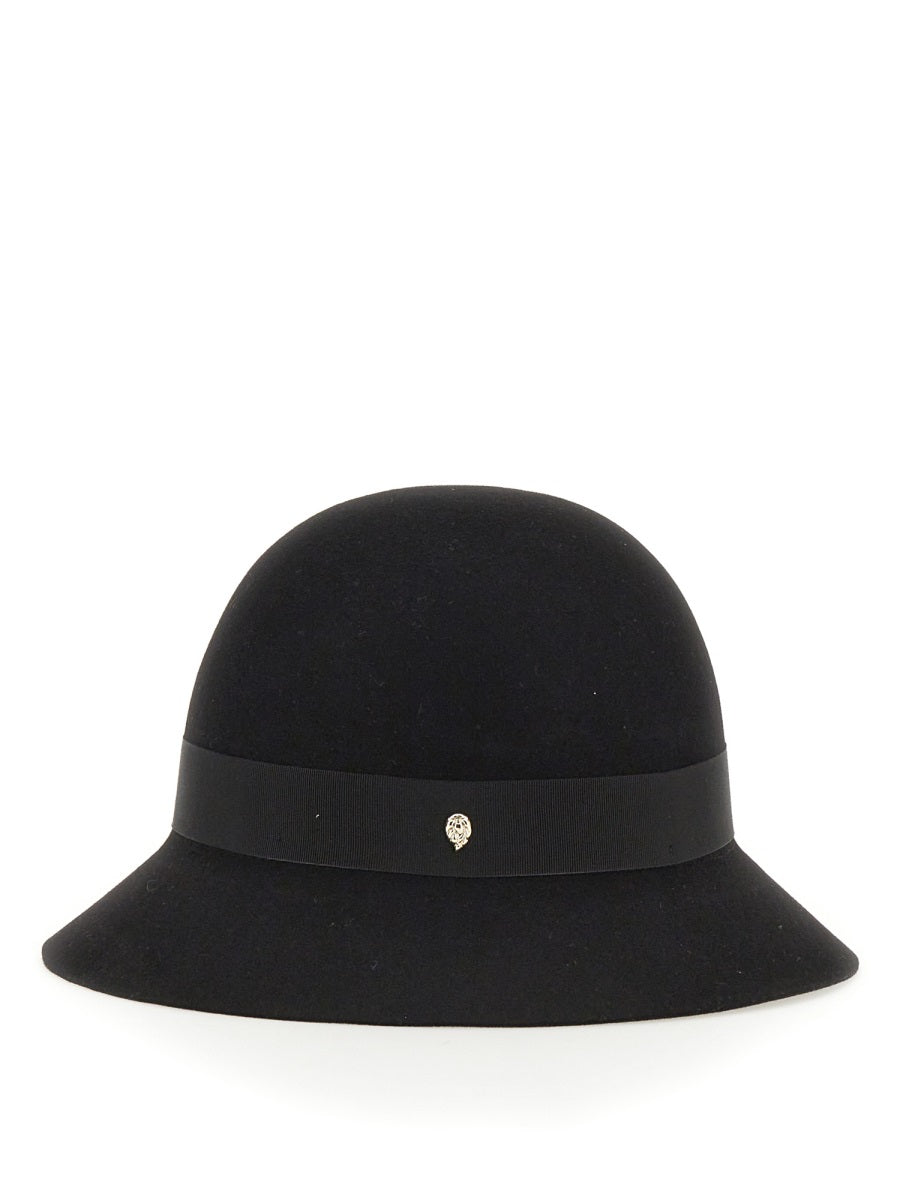 HELEN KAMINSKI Mini Cloche Hat with Grosgrain Band