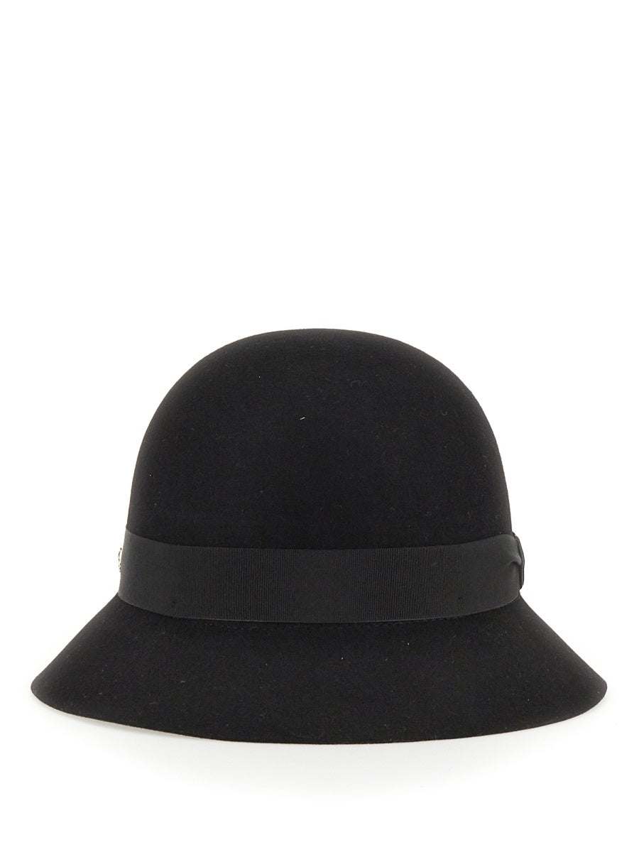 HELEN KAMINSKI Mini Cloche Hat with Grosgrain Band
