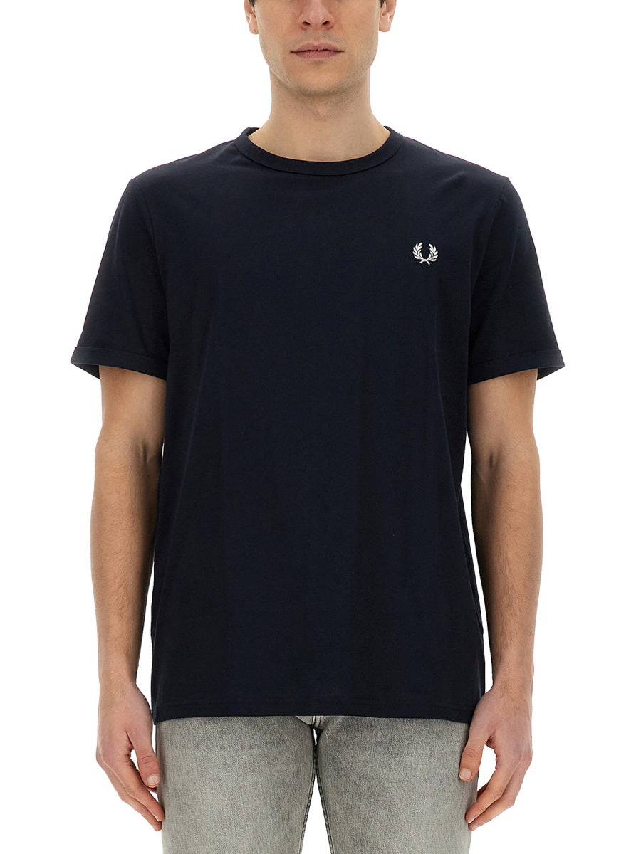 FRED PERRY Classic Logo T-Shirt - Size L