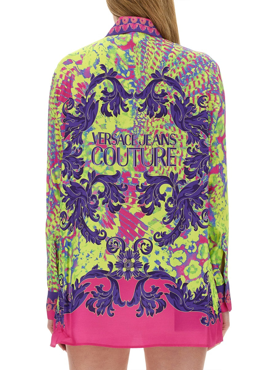 VERSACE JEANS COUTURE Regular Fit Printed Shirt - Size 40 IT