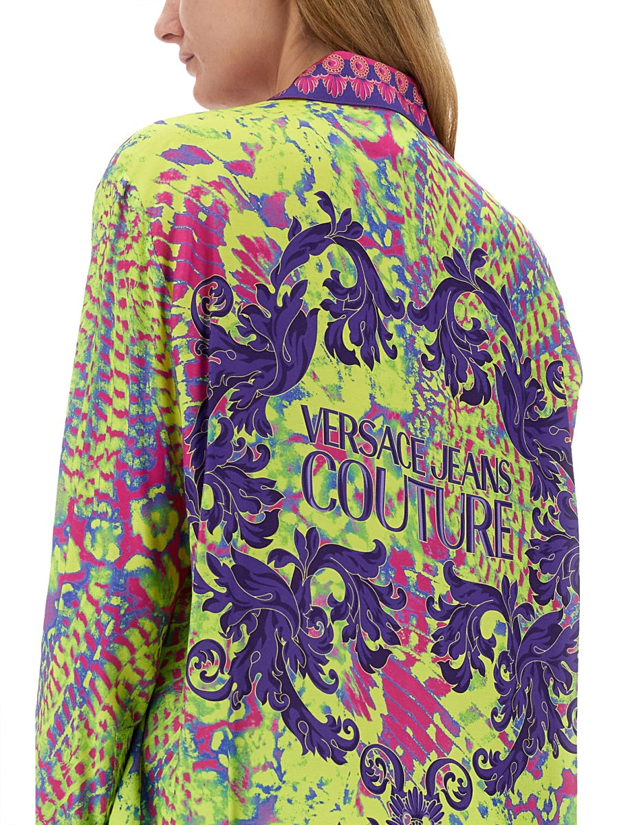 VERSACE JEANS COUTURE Regular Fit Printed Shirt - Size 40 IT