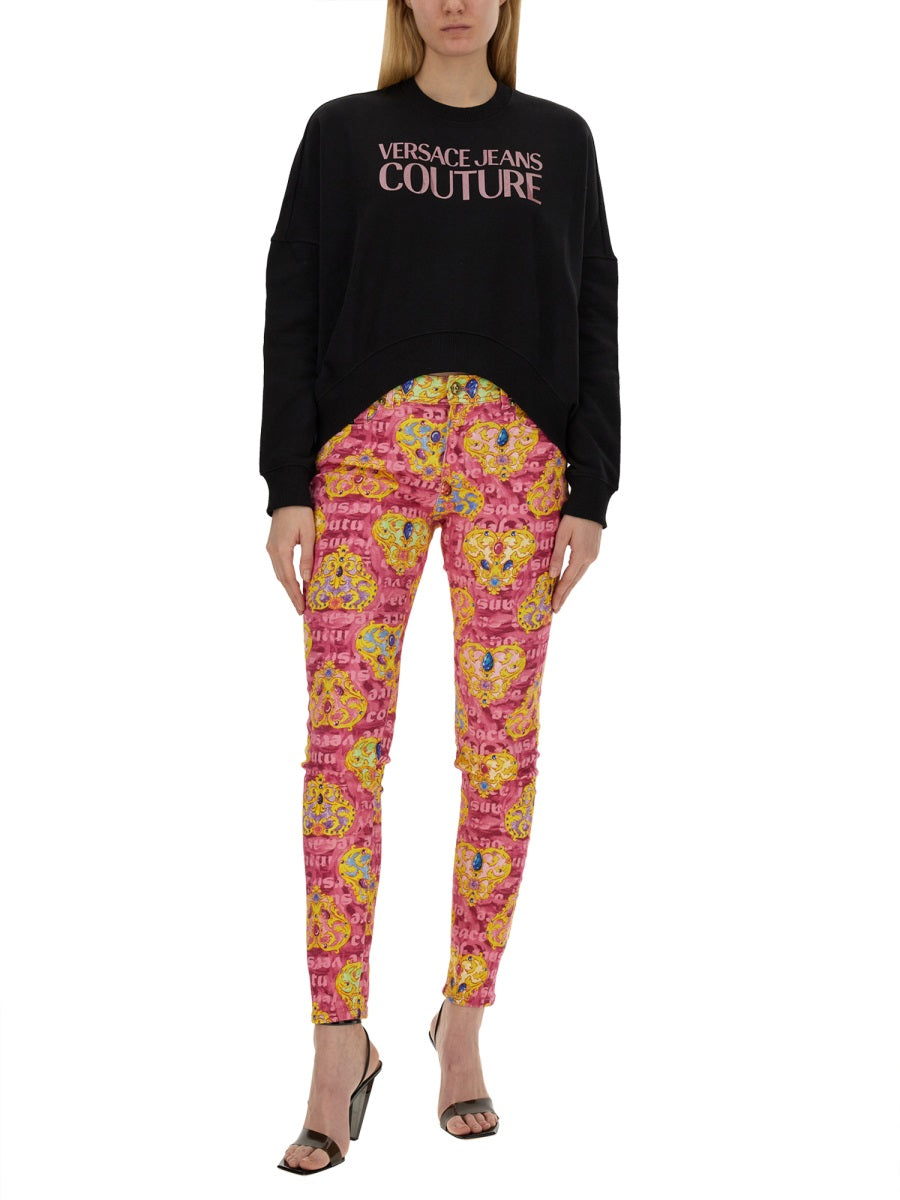 VERSACE JEANS COUTURE Cropped Logo Sweatshirt