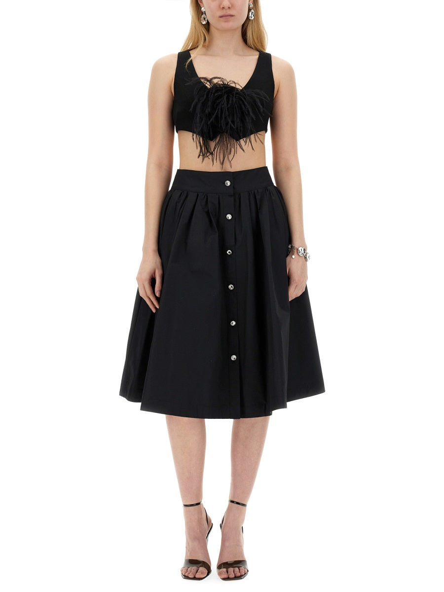 MOSCHINO Chic Poplin Skirt - Size 40 IT