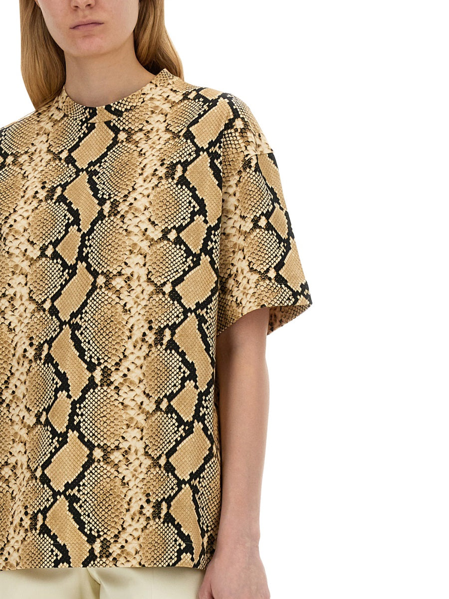 JIL SANDER Women's Animal Pattern T-Shirt - Size S