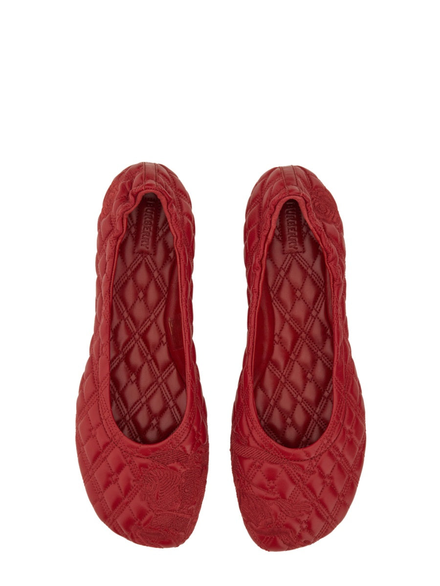 BURBERRY Leather Ballerina Flats for Women