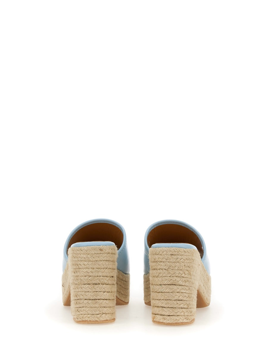 MOSCHINO JEANS Denim Footbed Sandals for Women