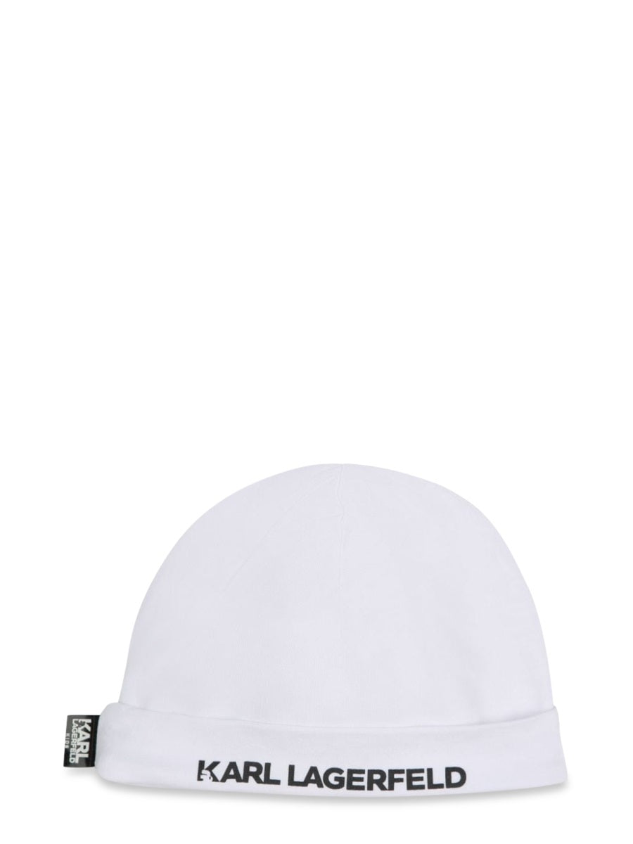 KARL LAGERFELD Mini Bonnet and Slippers Set