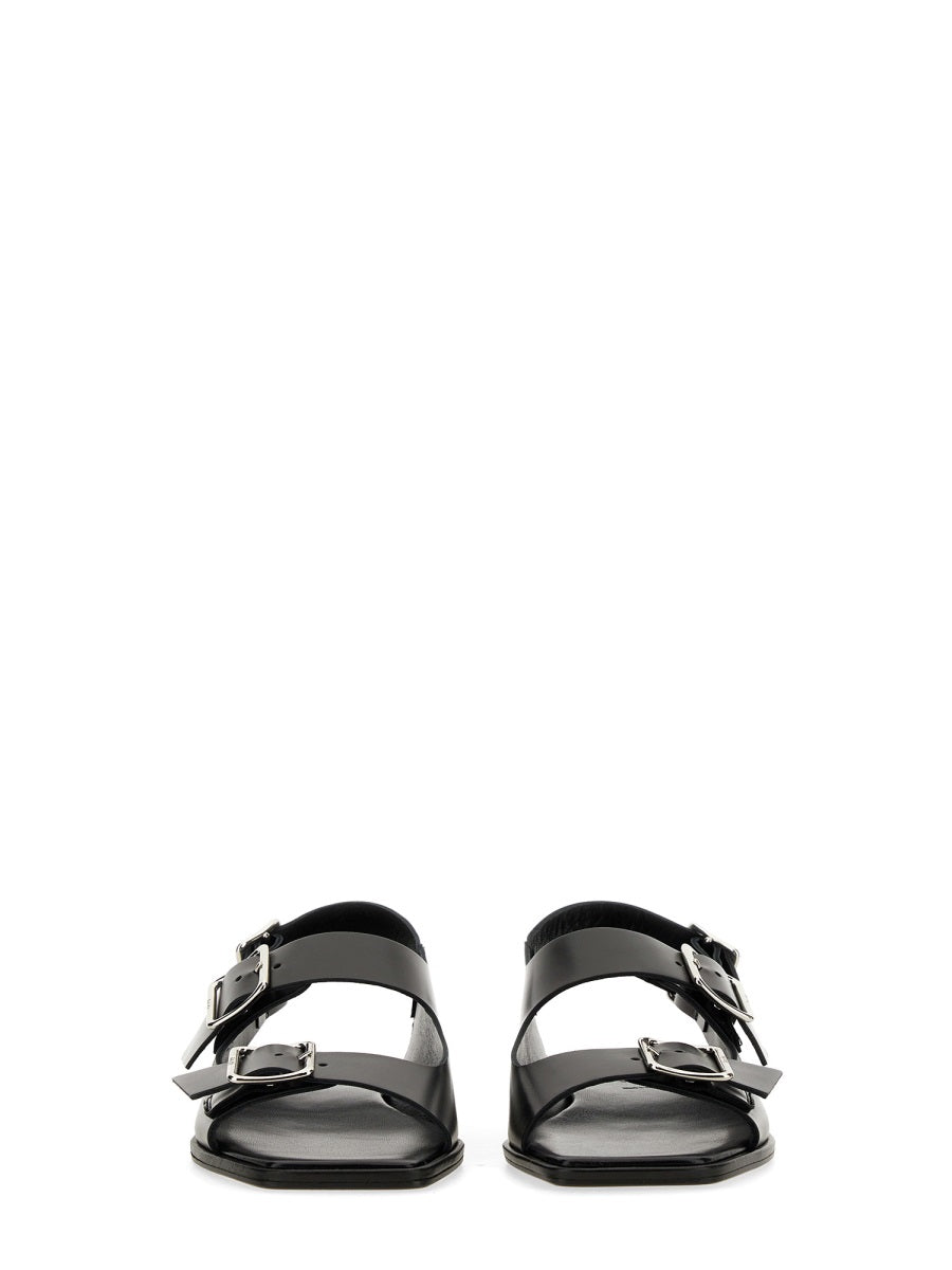 AEYDE Mini Leather Sandal with 3 cm Heel