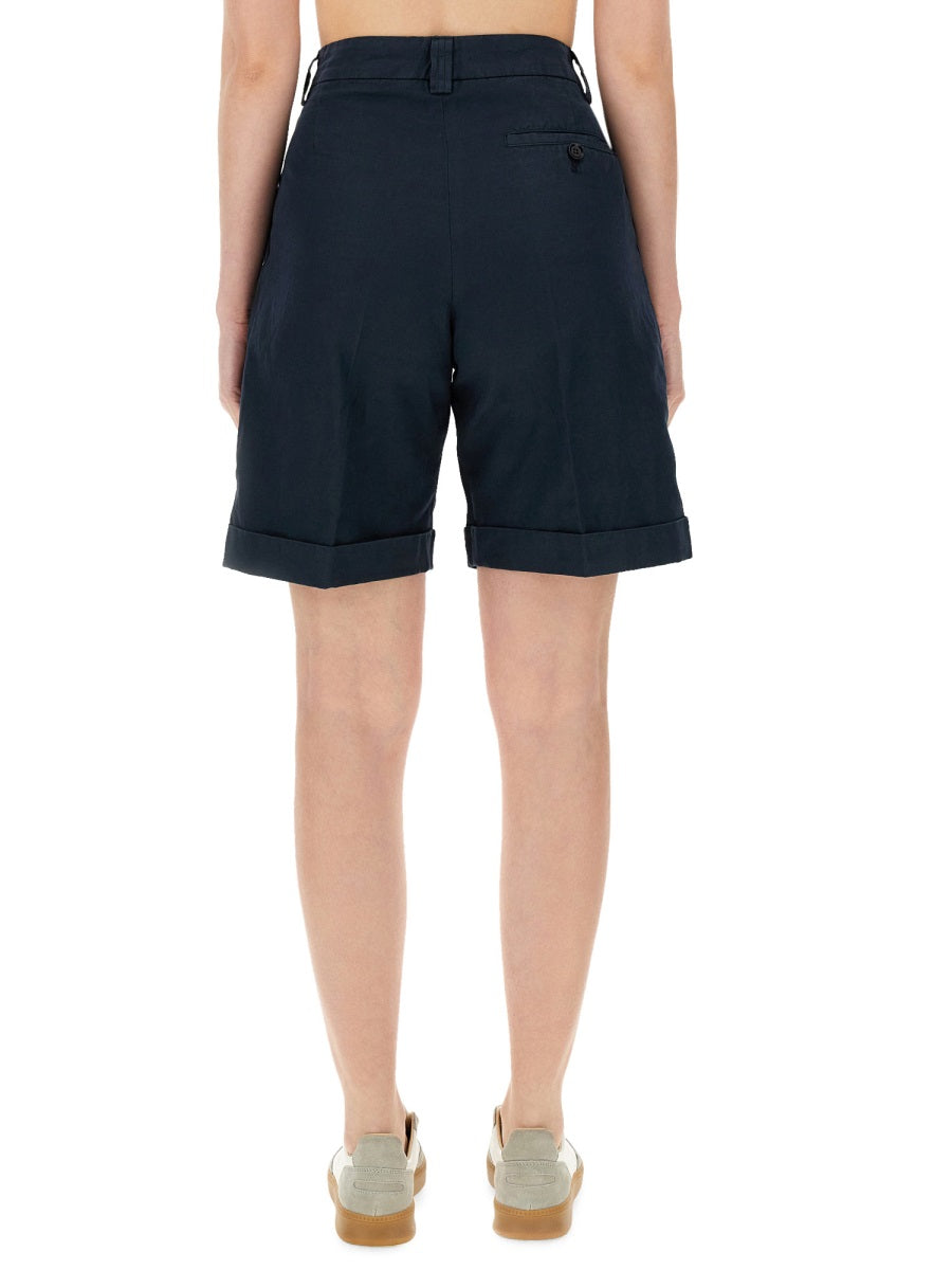 ASPESI Cotton-Linen Mini Shorts - Size 40