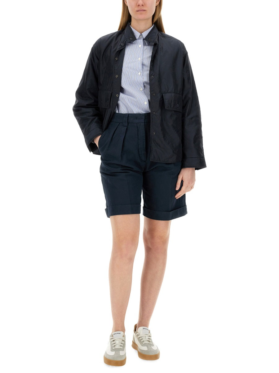 ASPESI Cotton-Linen Mini Shorts - Size 40