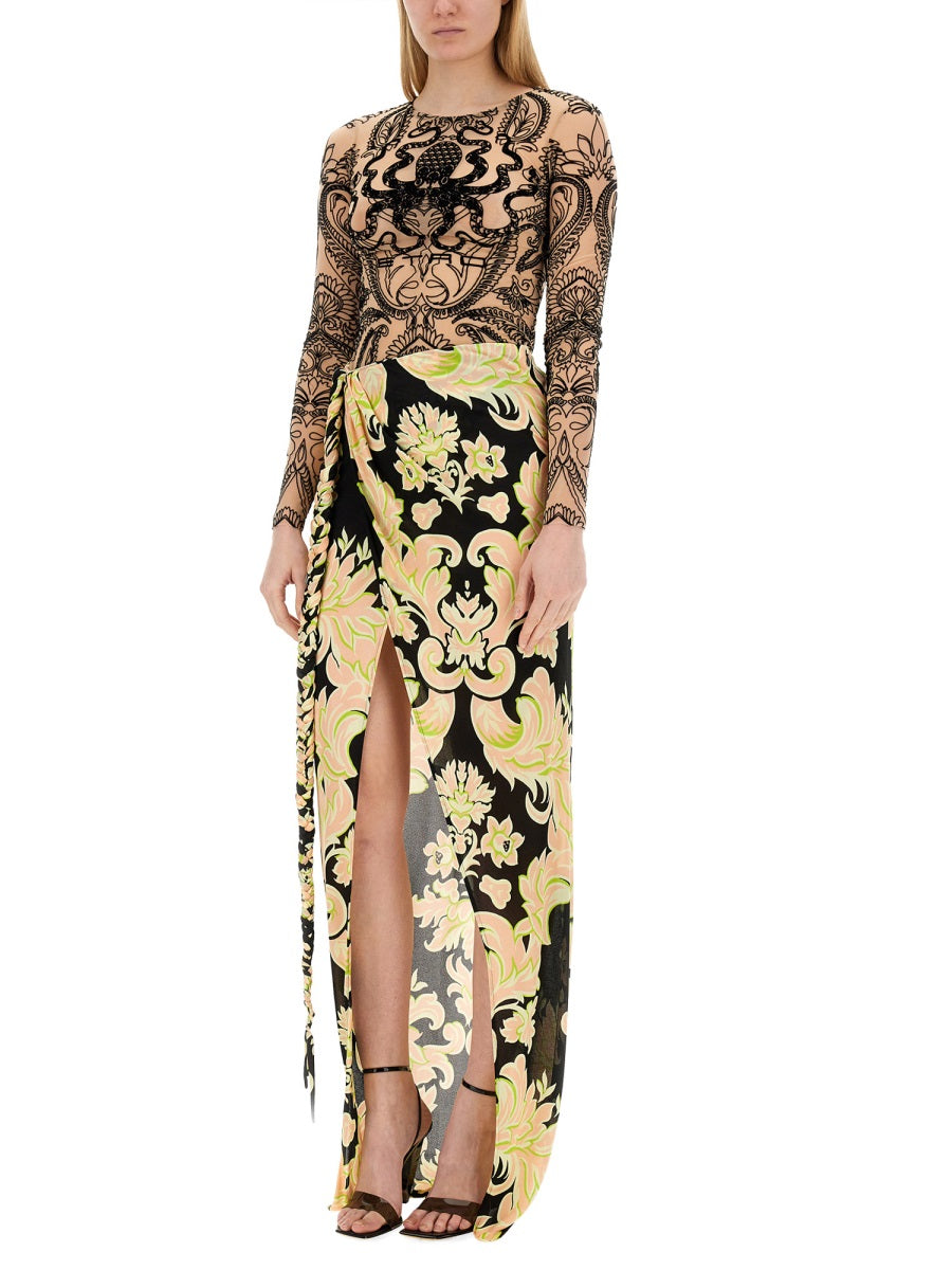 ETRO Women's Viscose Sarong Mini Skirt - Size 40