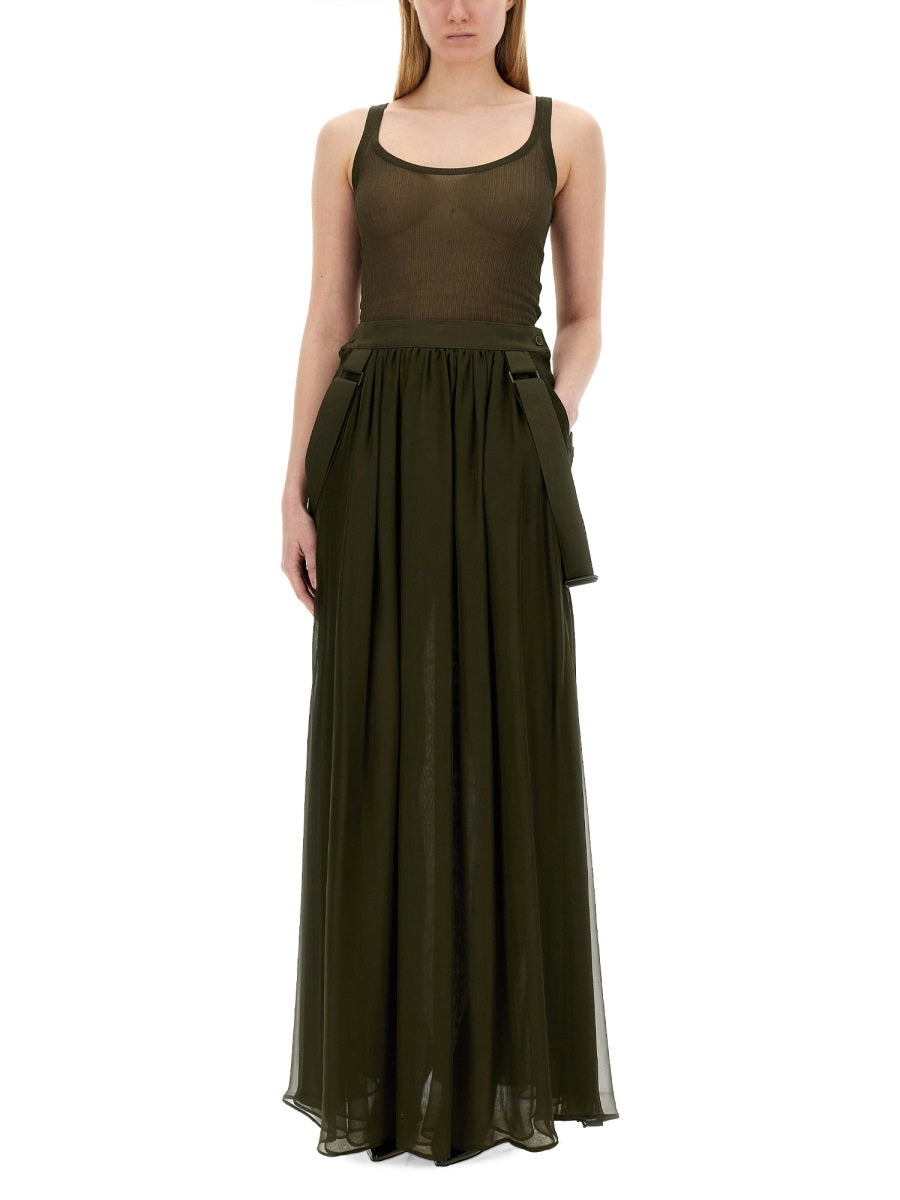 MAX MARA Silk Mini Skirt (Size 40 IT)