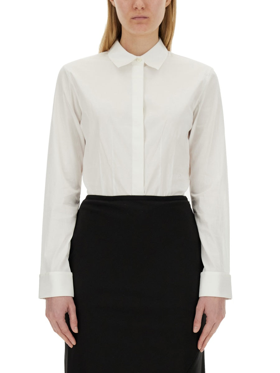 HELMUT LANG Fitted Mini Poplin Shirt