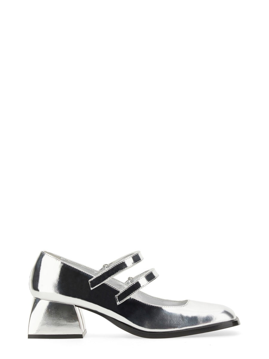 NODALETO Elevated Mini Sandal with Velcro Straps - 4.5 CM Heel