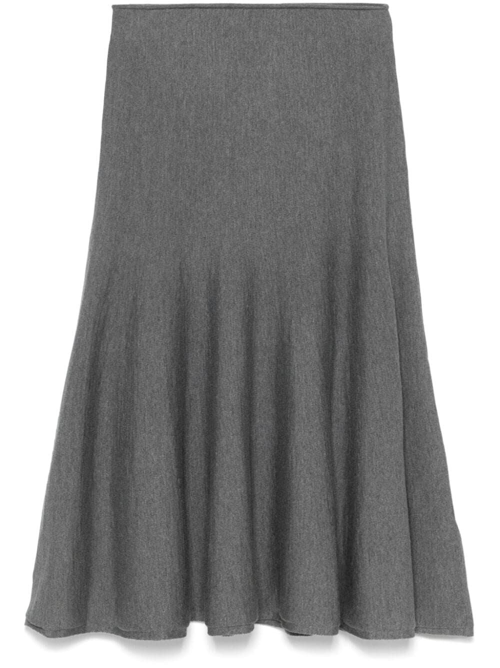 KHAITE Chic Wool Midi Skirt for Women