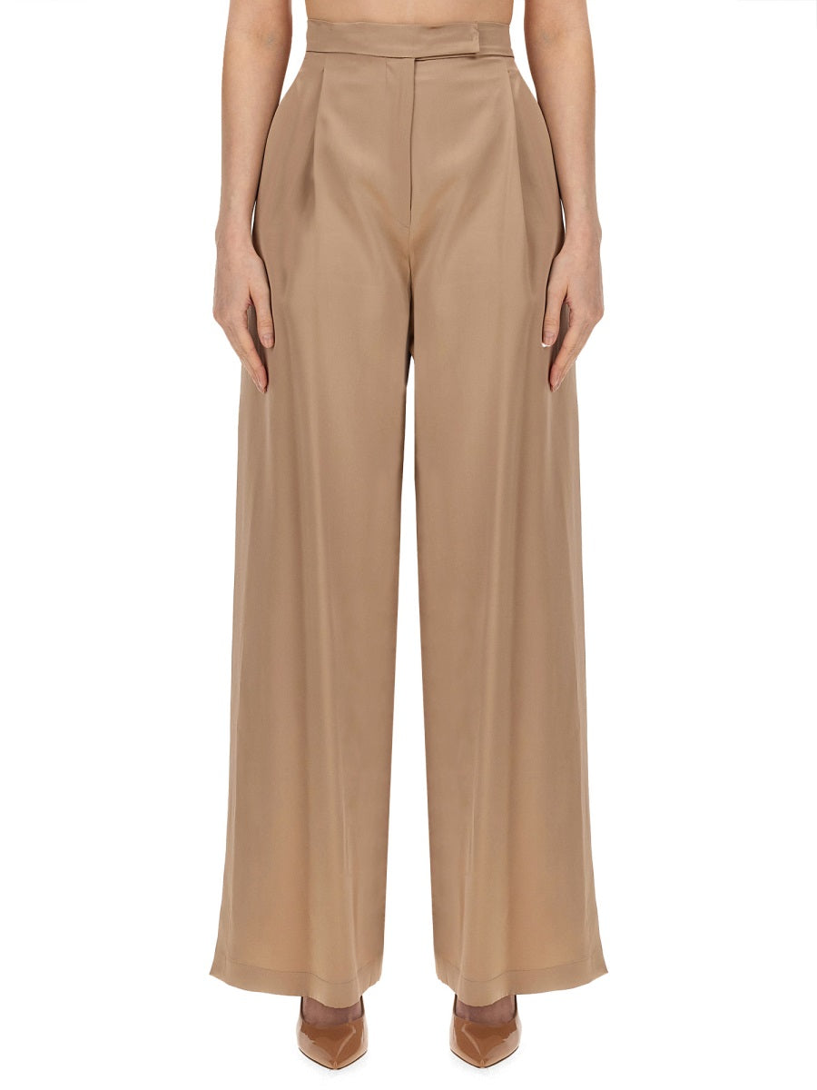 MAX MARA Elegant Regular Fit Silk Pants Size 40