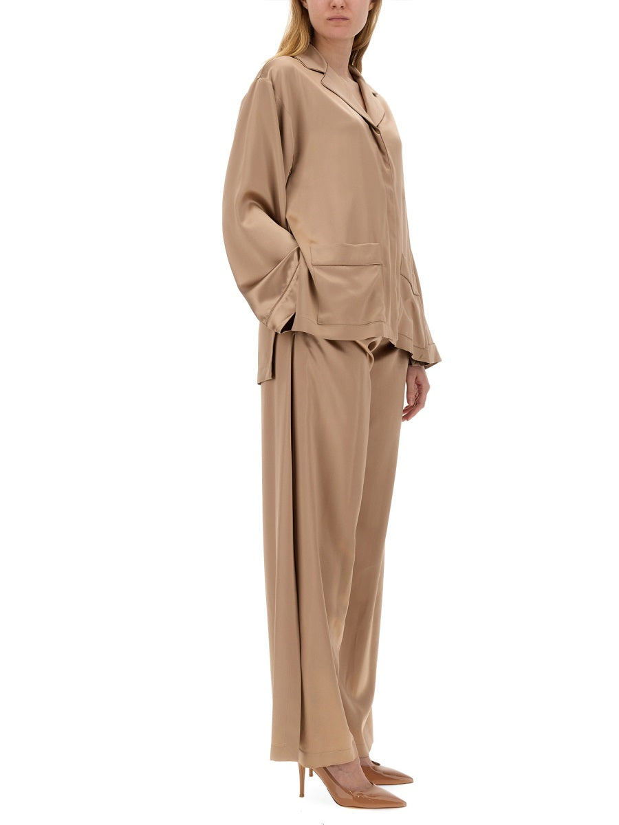 MAX MARA Elegant Regular Fit Silk Pants Size 40