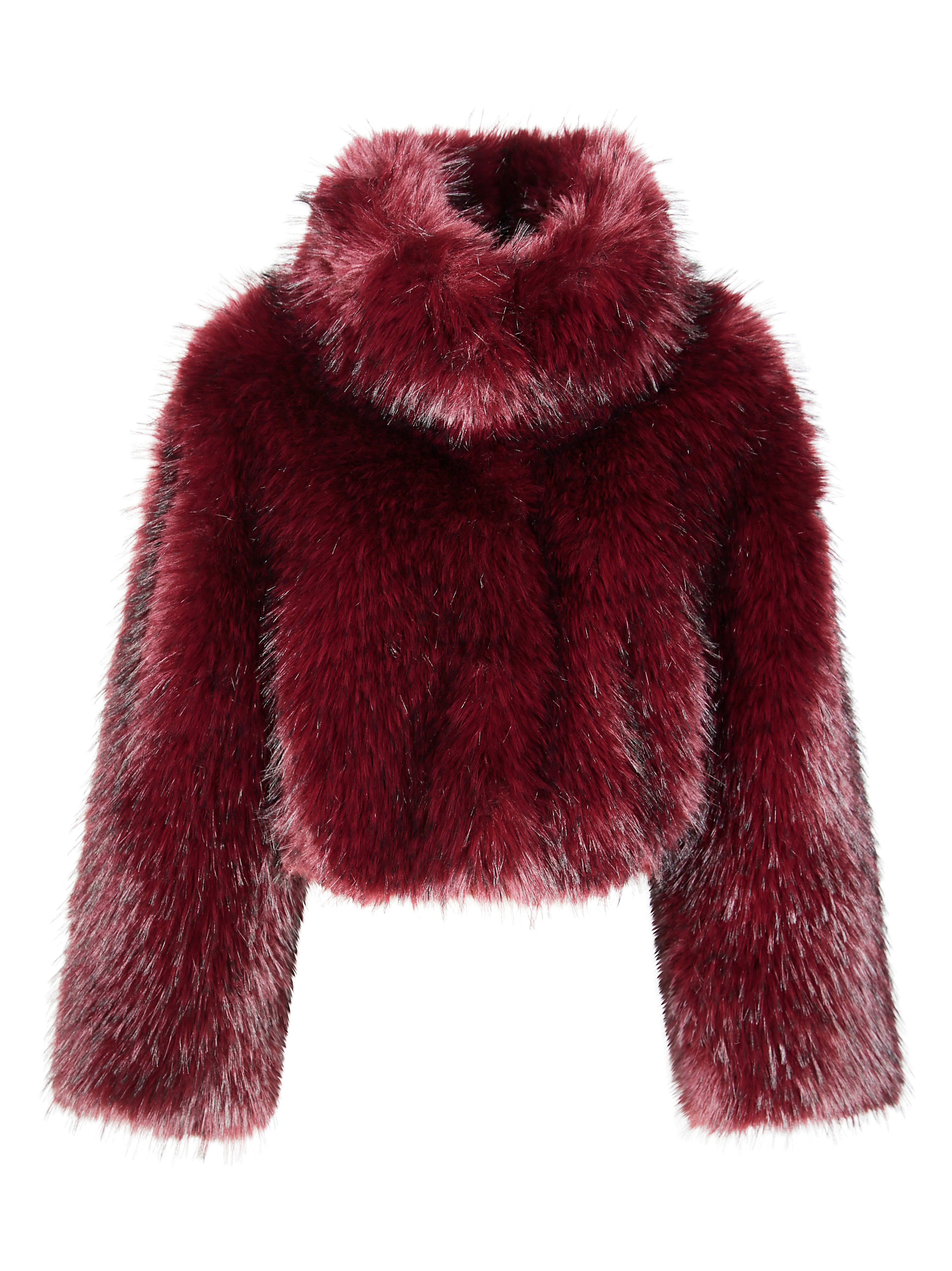 ROTATE Faux Fur Crop Jacket for Men