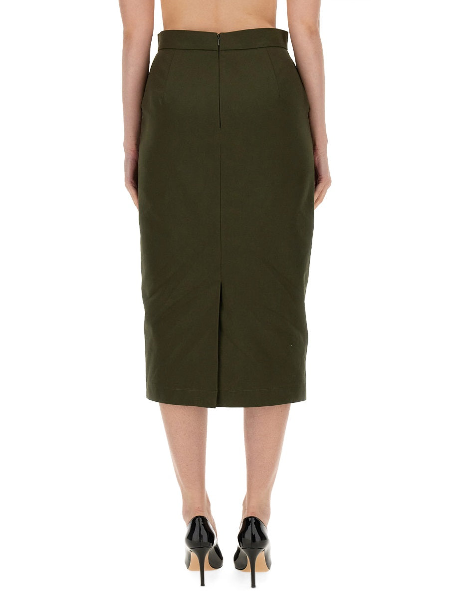 MAX MARA Slim Fit Cotton Skirt - Size 42