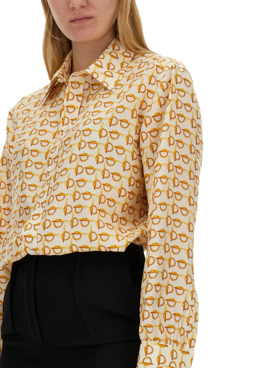 BURBERRY Silk Shirt, Size 8 UK