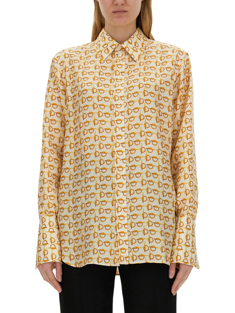 BURBERRY Silk Shirt, Size 8 UK