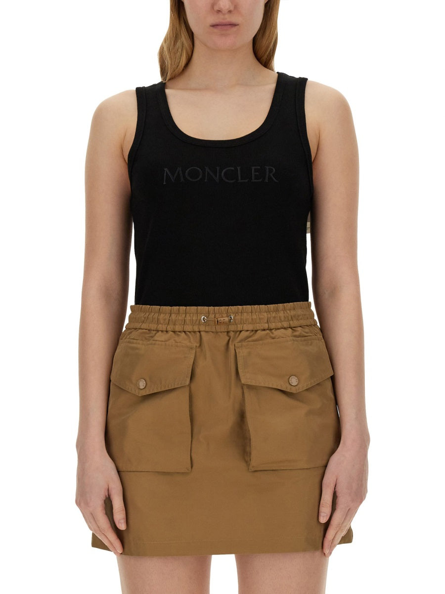 MONCLER Slim Fit Logo Top - Size S