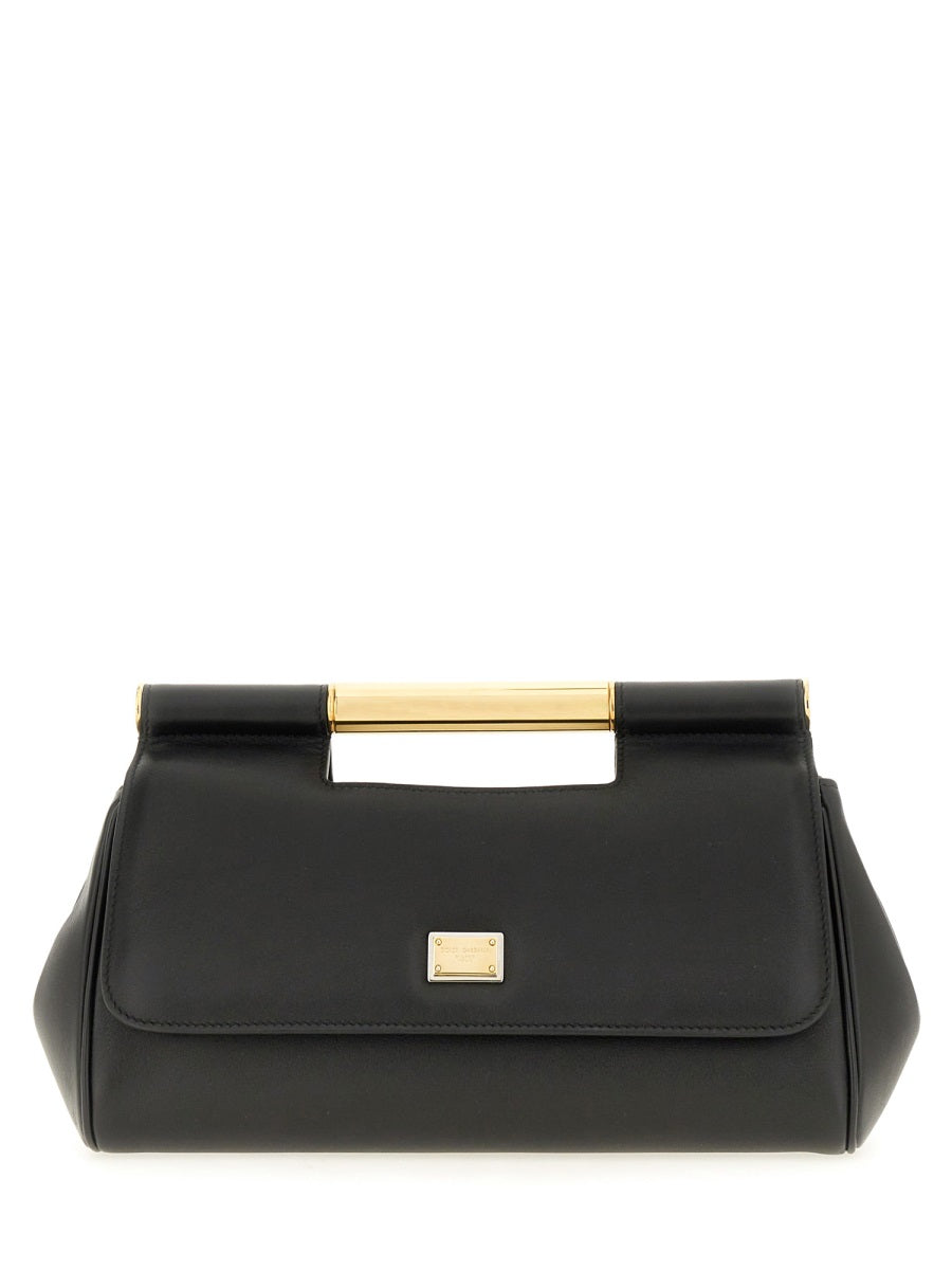 DOLCE & GABBANA Chic Leather Handbag 'Sicily' Clutch - Medium