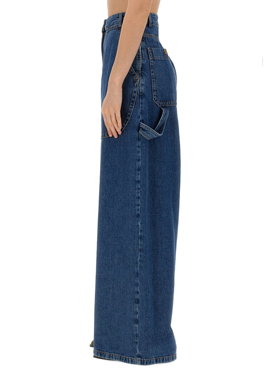 ETRO Wide Leg Denim Jeans - Size 27