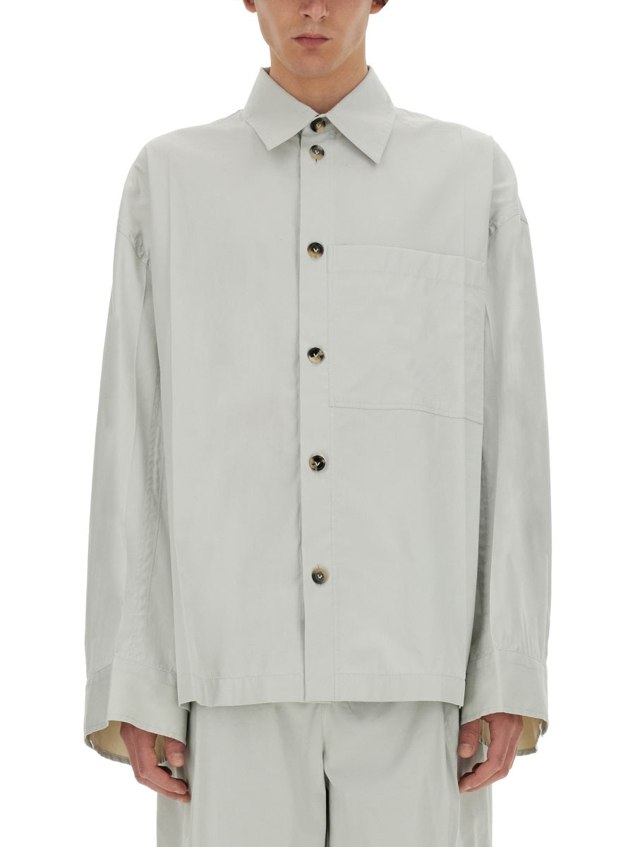 BOTTEGA VENETA Silk Button-Up Shirt - Size 48 IT