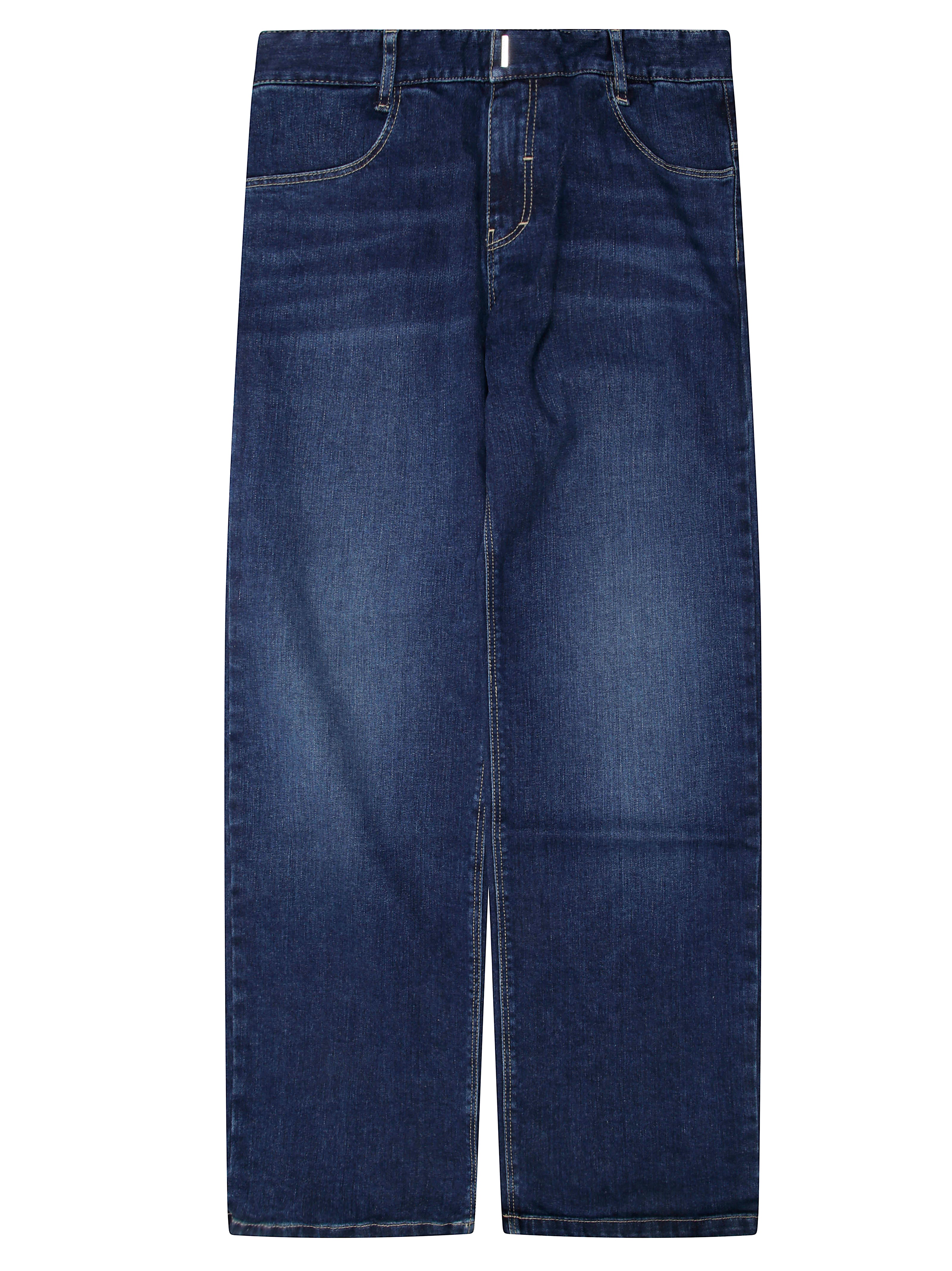 GIVENCHY Mid-Wash Mini Jeans with Logo Pocket