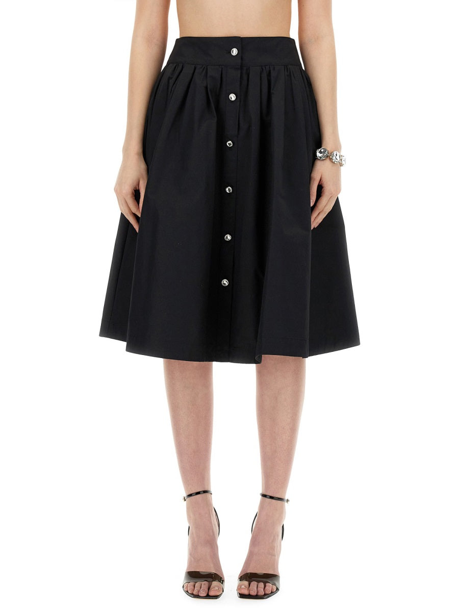 MOSCHINO Chic Poplin Skirt - Size 40 IT