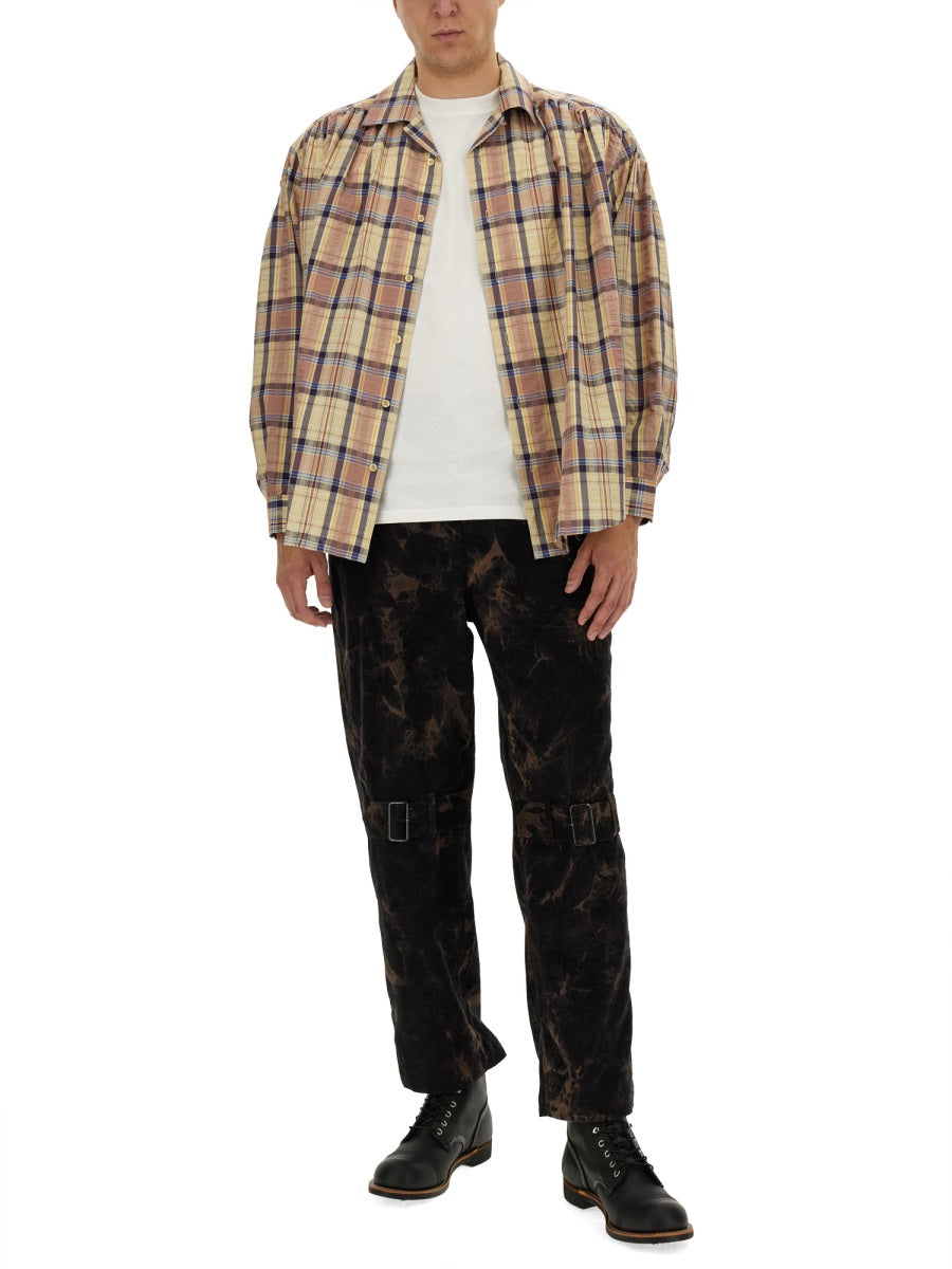 AïE Oversized Seersucker Cotton Shirt - Size L