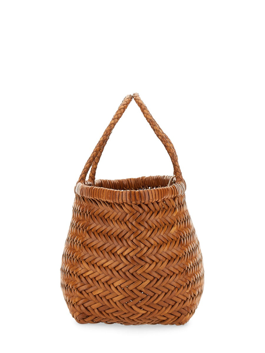 DRAGON DIFFUSION Mini Handbag with Natural Leather Finish