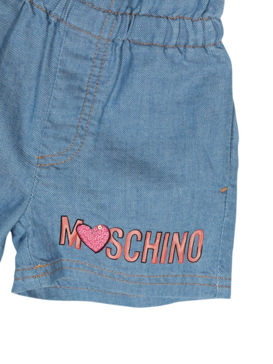MOSCHINO Girls' Mini T-Shirt and Shorts Set